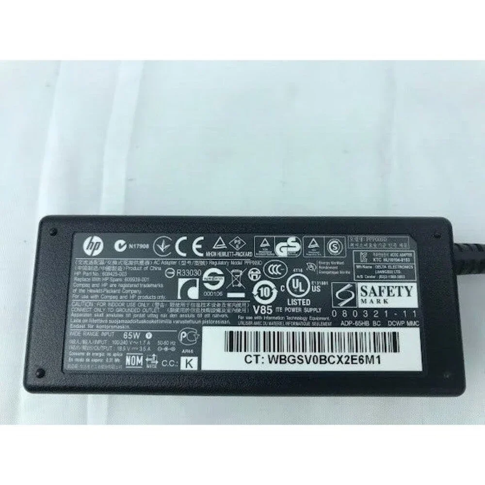 HP N17908 AC Charger  Laptop 18.5 Volt 65W Adatpter Computer Cord OEM